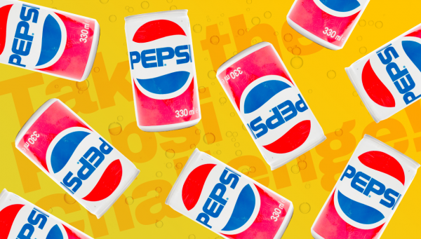Illustration of Pepsi cans