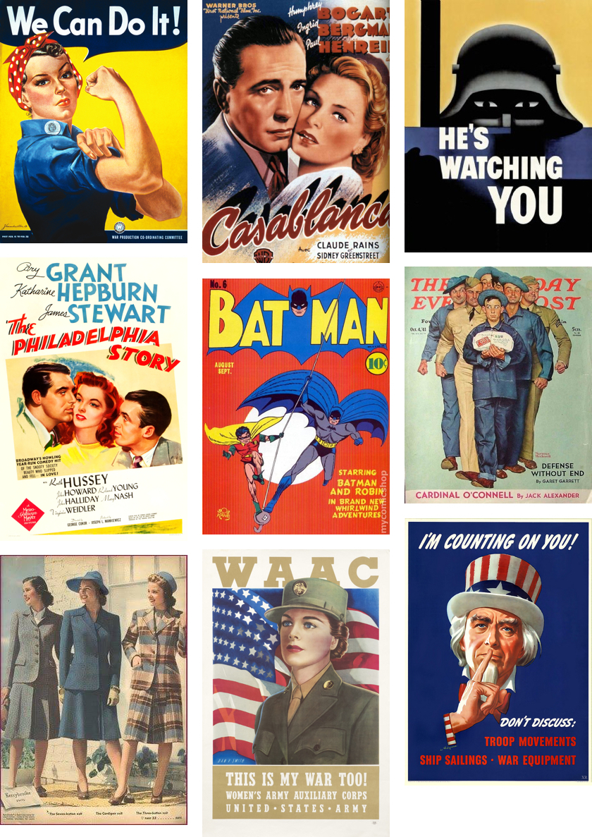 Colors of the 1940s Collage